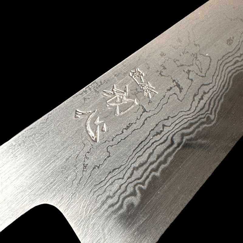 Hatsukokoro Komorebi Damascus Blue #1 240mm Gyuto No Handle - Tokushu Knife