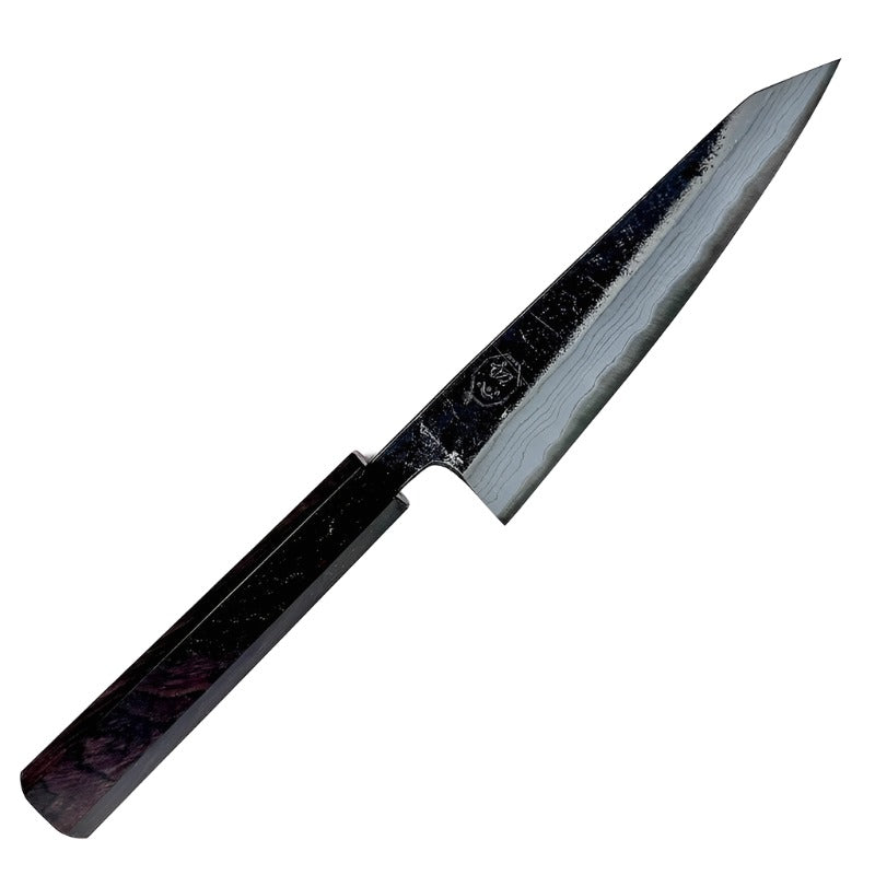 Hatsukokoro Kumokage Blue#2 150mm Honesuki with Ebony wa Handle - Tokushu Knife