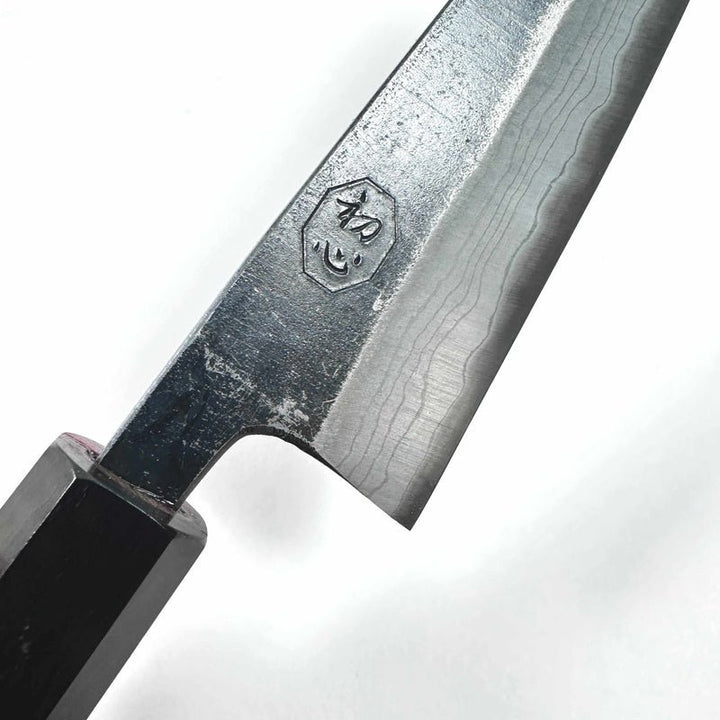 Hatsukokoro Kumokage Blue#2 150mm Honesuki with Ebony wa Handle - Tokushu Knife