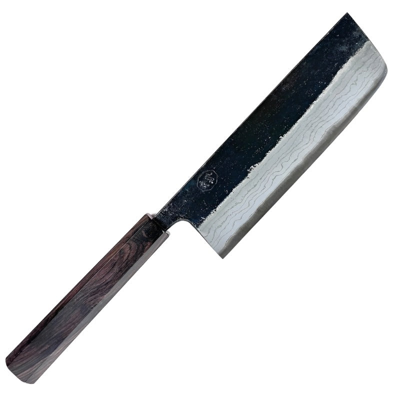 Hatsukokoro Kumokage Blue#2 165mm Nakiri with Ebony wa Handle - Tokushu Knife