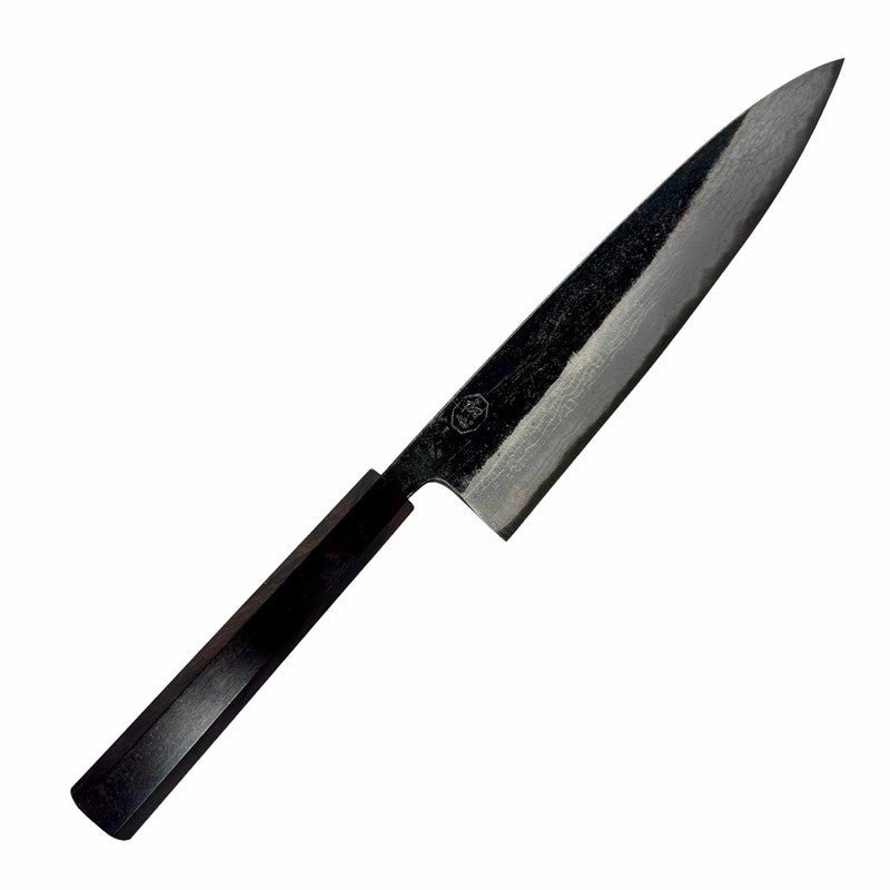 Hatsukokoro Kumokage Damascus Blue#2 240mm Gyuto with Ebony wa Handle - Tokushu Knife
