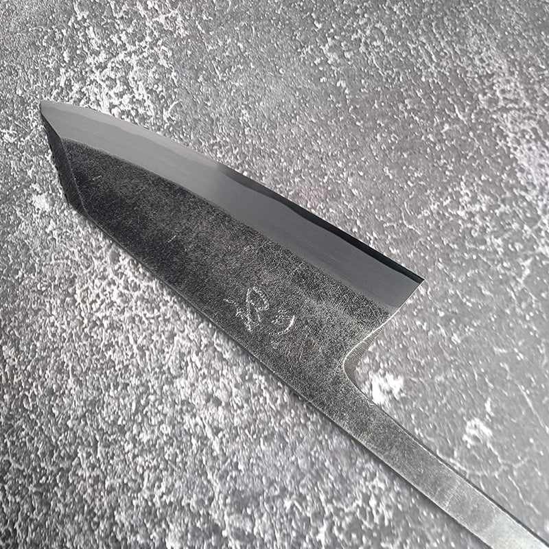 HATSUKOKORO Shirasagi Kurochi Aogami #2 150mm Kiritsuke Deba No Handle Tokushu Knife.