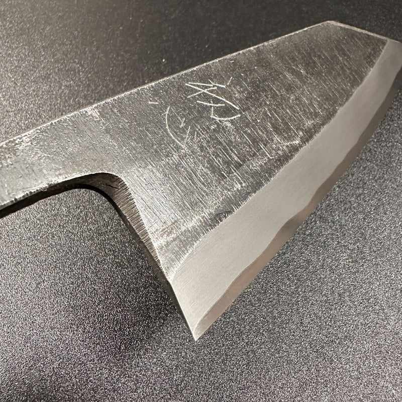HATSUKOKORO Shirasagi Kurochi Aogami #2 165mm Kiritsuke Deba (No Handle) - Tokushu Knife