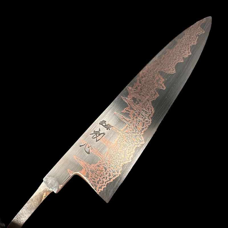 Hatsukokoro Yorokobi SLD Rainbow Damascus 210mm Gyuto ( No Handle) - Tokushu Knife