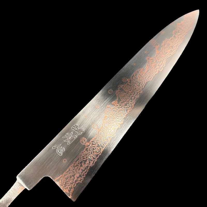 Hatsukokoro Yorokobi SLD Rainbow Damascus 270mm Gyuto (No Handle) - Tokushu Knife