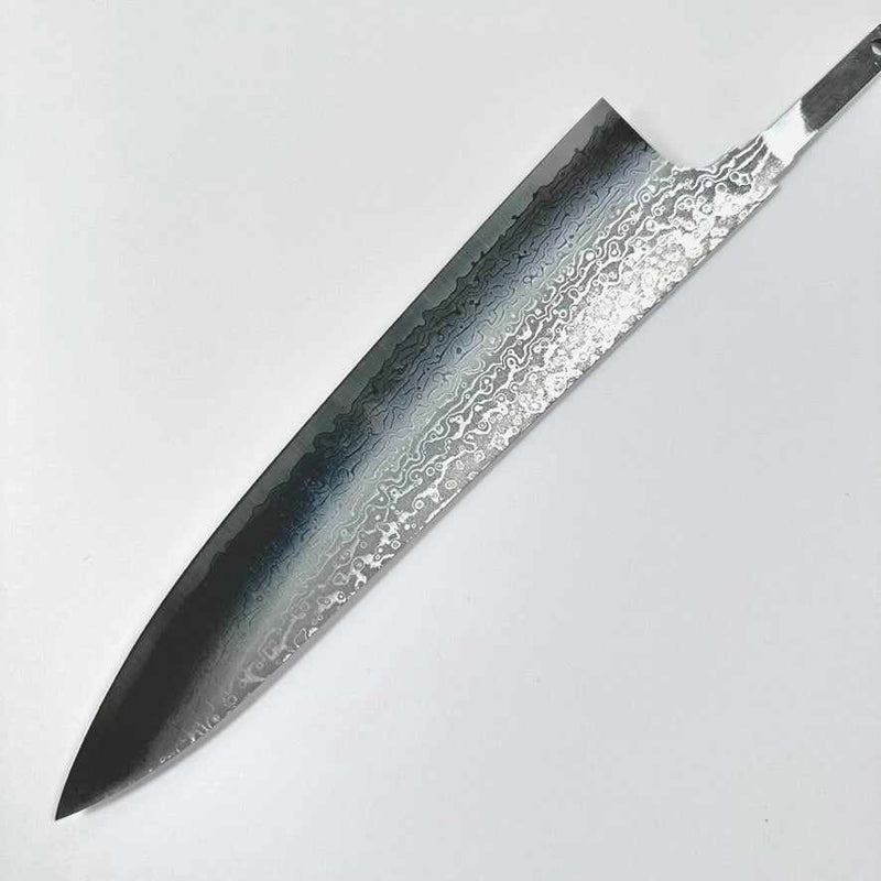 Kei Kobayashi SG2 / R2 Damascus 240mm Gyuto with No Handle - Tokushu Knife