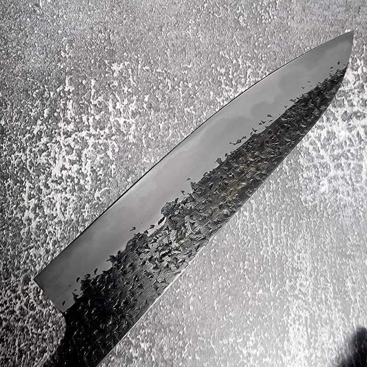 Kisuke Manaka Hon-Warikomi Kurouchi Tsuchime Blue #1 210mm Gyuto. Blade Only Tokushu Knife.
