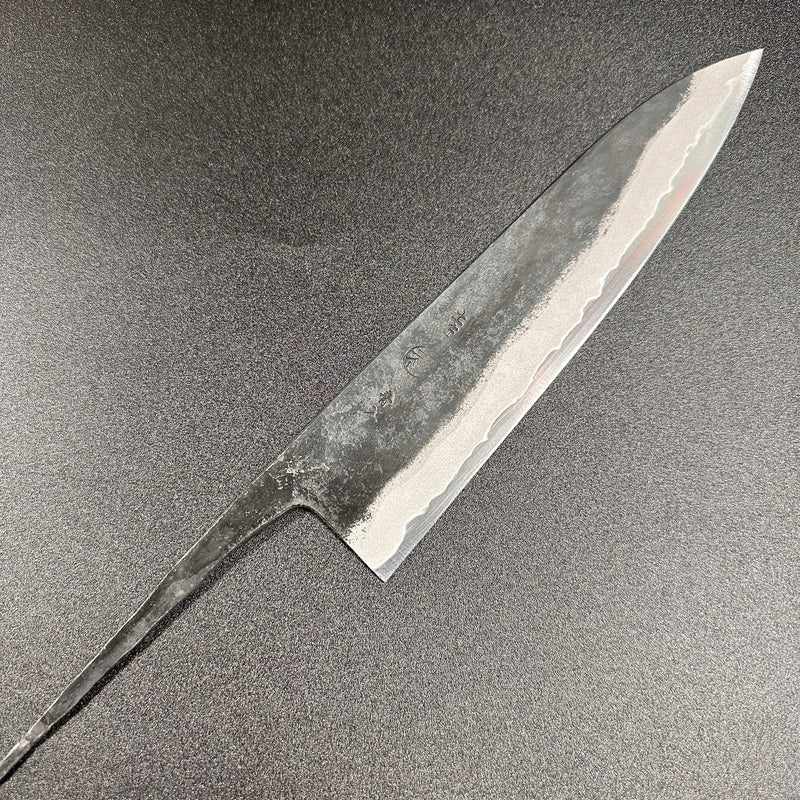 Kyohei Shindo Blue #2 Iron Clad Kurouchi 210mm Gyuto NO Handle Tokushu Knife.