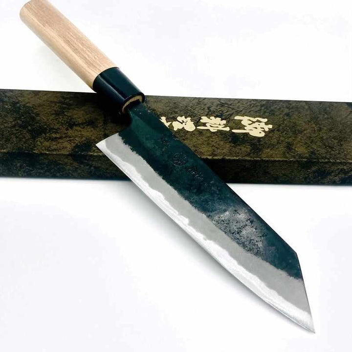 Kyohei Shindo Blue #2 Kurouchi 165mm Bunka No Handle Tokushu Knife.