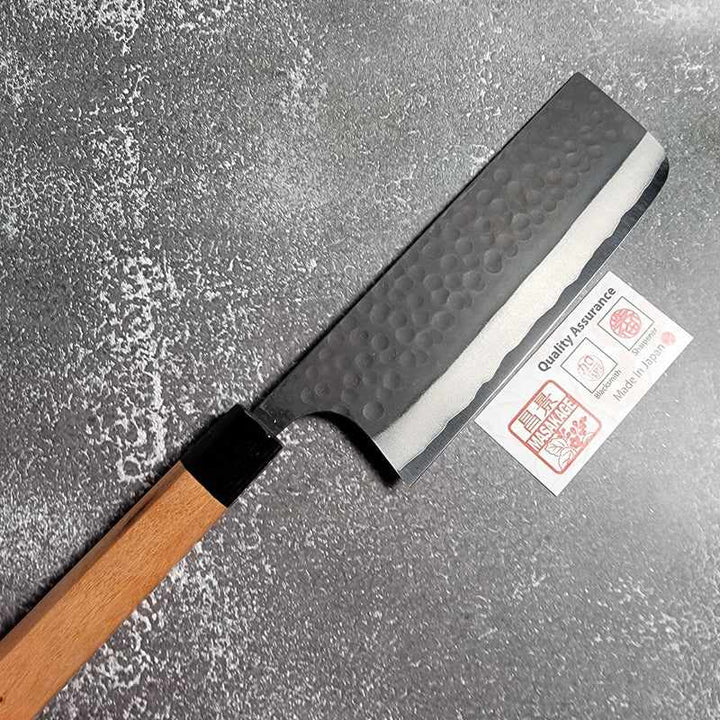 Masakage Koishi  Stainless Clad Aogami Super Kurouchi Tsuchime 165mm Nakiri Tokushu Knife.