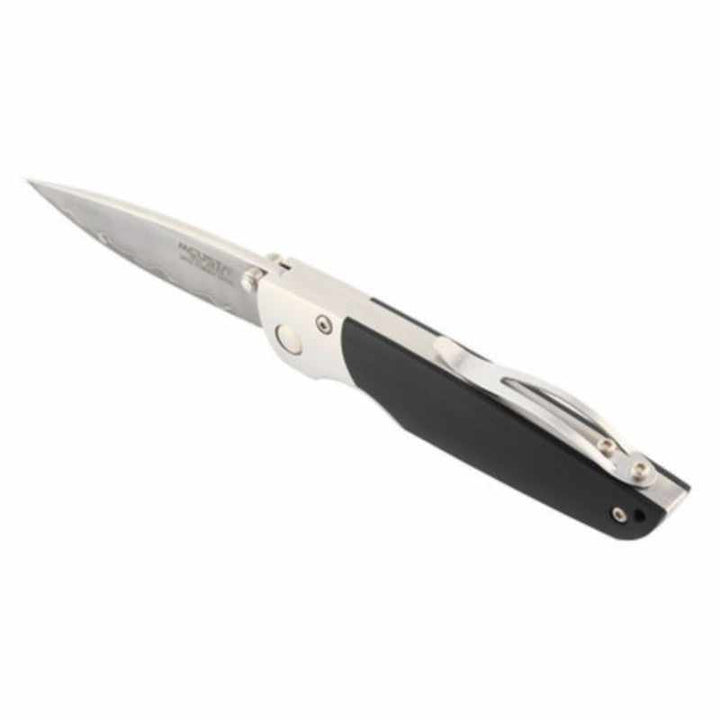 Mcusta MC-0144G Shinra Mixture Teana SPG2 San Mai Black Pakka- wood 3.87" Folding Knife - Tokushu Knife