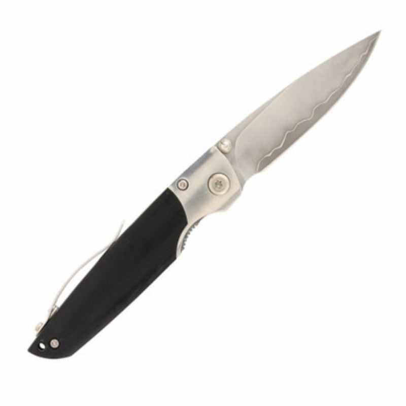 Mcusta MC-0144G Shinra Mixture Teana SPG2 San Mai Black Pakka- wood 3.87" Folding Knife - Tokushu Knife