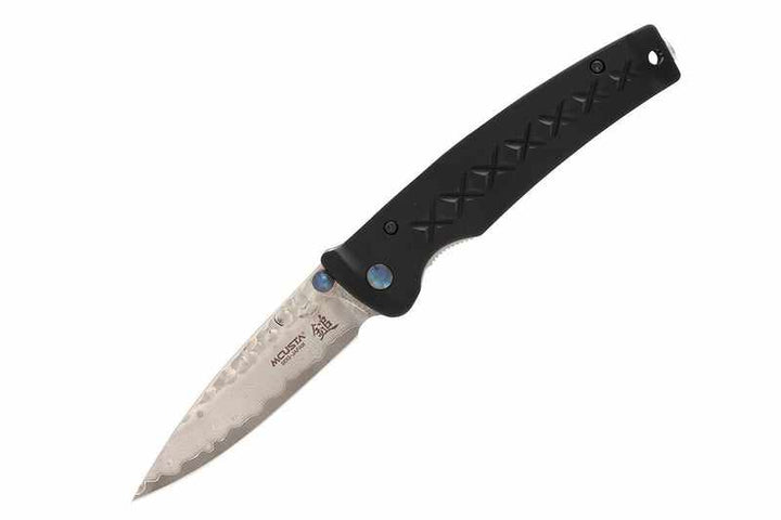 Mcusta MC-161D Fusion VG-10 Core Damascus Black Anodized Aluminum 4.25" Folding knife - Tokushu Knife