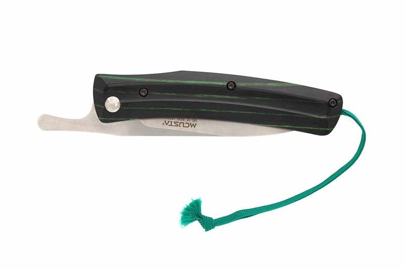 Mcusta MC-193C Higonokami Friction Folder VG-10 San Mai Green/Black 5.25" Folding Knife - Tokushu Knife