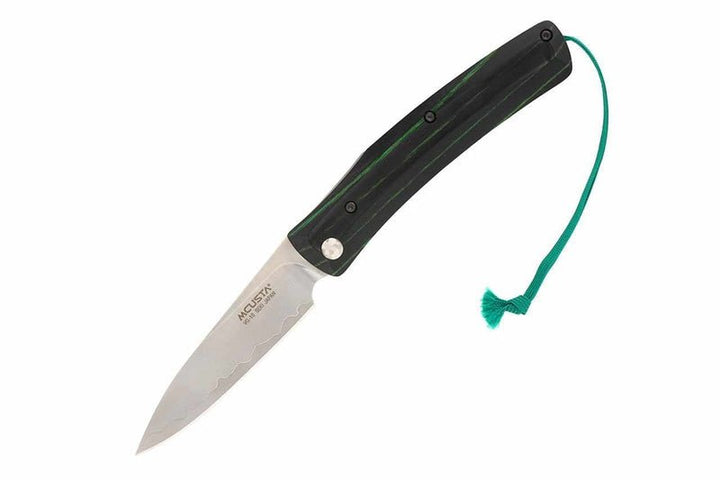 Mcusta MC-193C Higonokami Friction Folder VG-10 San Mai Green/Black 5.25" Folding Knife - Tokushu Knife