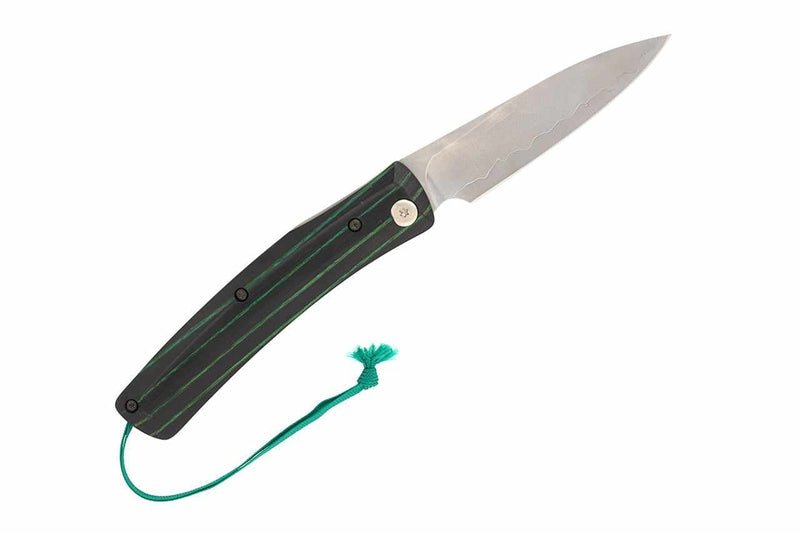 Mcusta MC-193C Higonokami Friction Folder VG-10 San Mai Green/Black 5.25" Folding Knife - Tokushu Knife