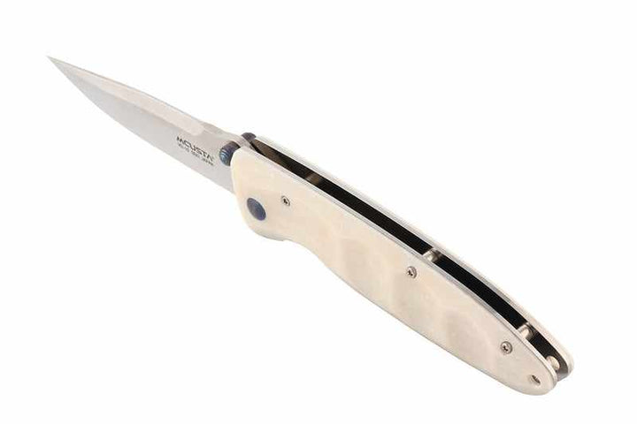 Mcusta MC-19V Classic Wave VG-10 Blade White Corian 4.37" Folding Knife - Tokushu Knife