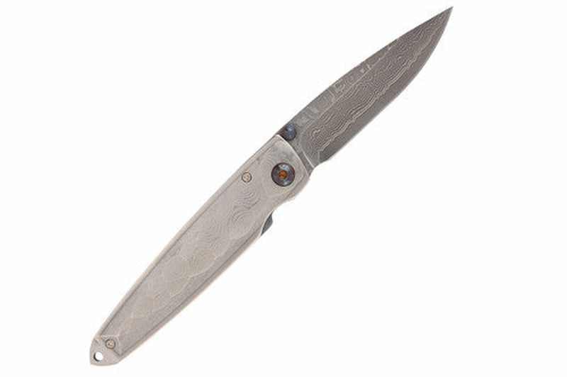 Mcusta MC-34D Shinra Tsuchi VG-10 Core Damascus Blade Damascus Handle 3.75" Folding Knife - Tokushu Knife