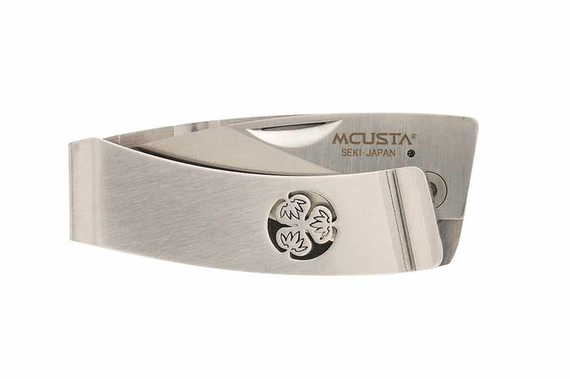 Mcusta MC-81 Kamon Aoi Money Clip AUS-8 Stainless 2.9" Folding Knife - Tokushu Knife