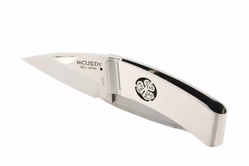 Mcusta MC-81 Kamon Aoi Money Clip AUS-8 Stainless 2.9" Folding Knife - Tokushu Knife