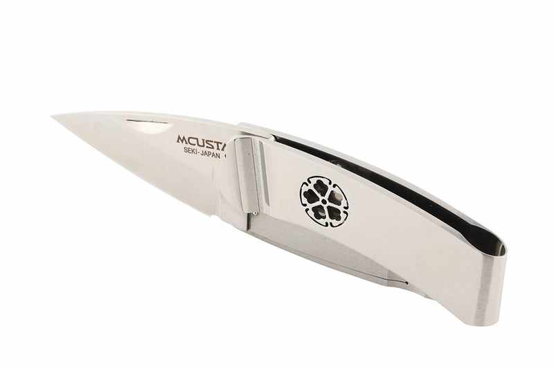 Mcusta MC-82 Kamon Kikyo Money Clip AUS-8 Stainless 2.9" Folding Knife - Tokushu Knife