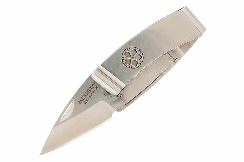Mcusta MC-82 Kamon Kikyo Money Clip AUS-8 Stainless 2.9" Folding Knife - Tokushu Knife