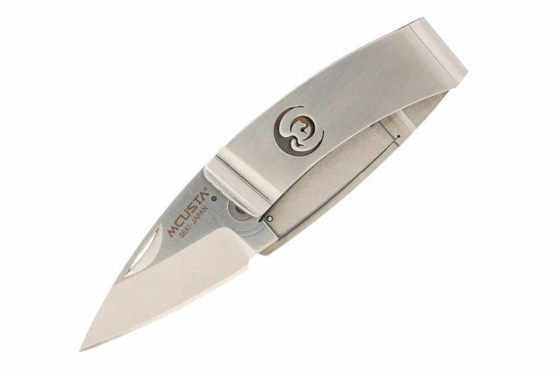 Mcusta MC-83 Kamon Crane Money Clip AUS-8 Stainless 2.9" Folding Knife - Tokushu Knife