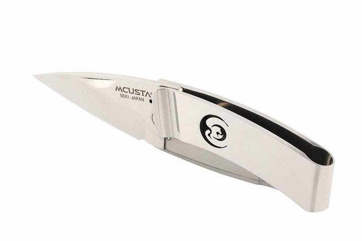 Mcusta MC-83 Kamon Crane Money Clip AUS-8 Stainless 2.9" Folding Knife - Tokushu Knife