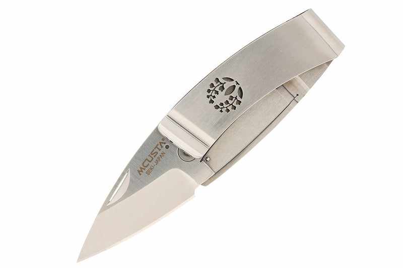 Mcusta MC-84 Kamon Fuji Money Clip AUS-8 Stainless 2.9" Folding Knife - Tokushu Knife