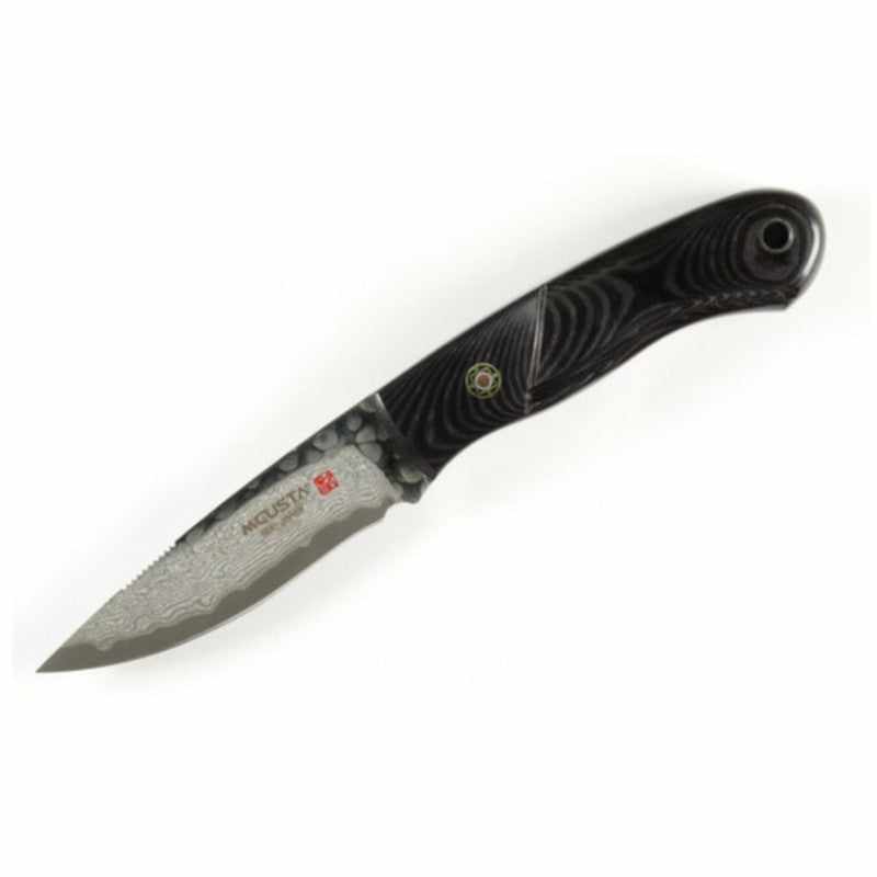 Mcusta Mike Irie Collaboration Sport 100 Damascus with VG-10 Core Micarta 6.5" Fixed Blade - Tokushu Knife