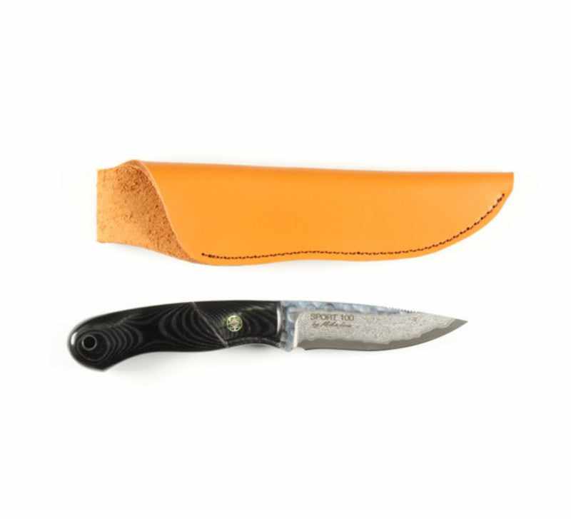 Mcusta Mike Irie Collaboration Sport 100 Damascus with VG-10 Core Micarta 6.5" Fixed Blade - Tokushu Knife