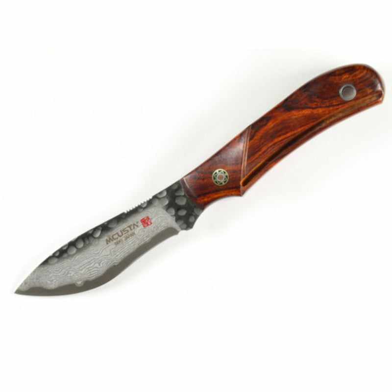 Mcusta Mike Irie Collaboration Sport 300 Damascus with VG-10 Core Ironwood 6.5" Fixed Blade - Tokushu Knife