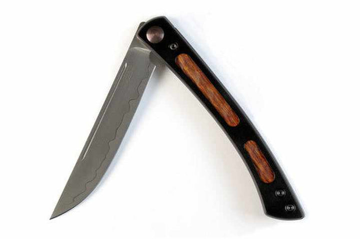 Mcusta The Executive Personal Limited Edition VG-10 Core Ironwood 4.56" Folding Steak Knife - Tokushu Knife