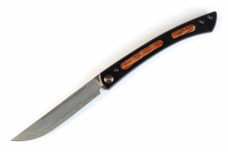 Mcusta The Executive Personal Limited Edition VG-10 Core Ironwood 4.56" Folding Steak Knife - Tokushu Knife