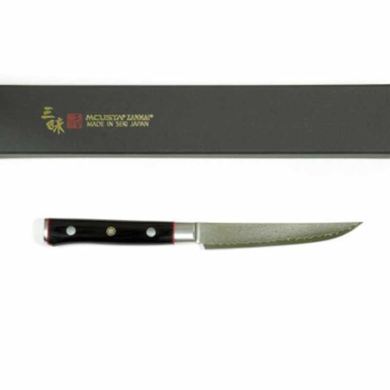 Mcusta Zanmai Classic Pro VG-10 Core Damascus 115mm Kitchen Cutlery Steak Knife Set - 4 Pieces - Tokushu Knife