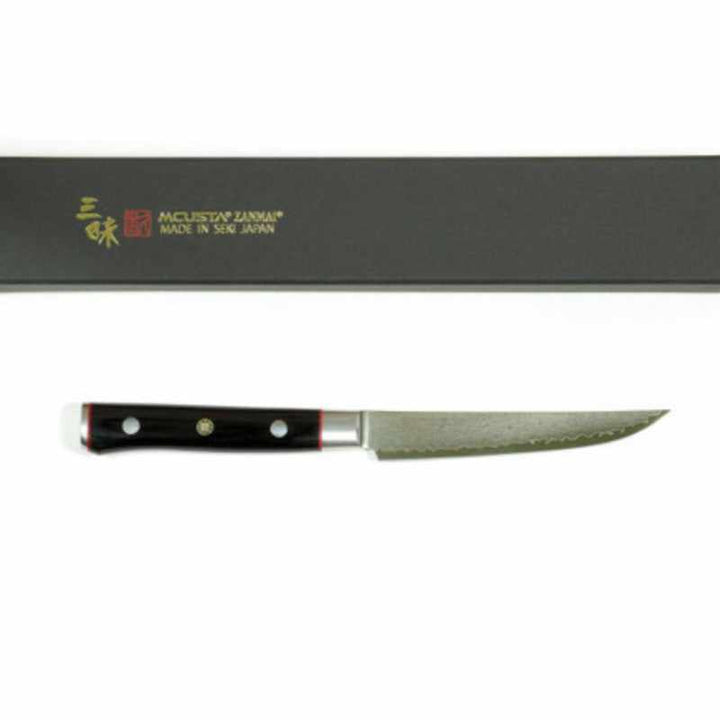 Mcusta Zanmai Classic Pro VG-10 Core Damascus 115mm Kitchen Cutlery Steak Knife Set - 4 Pieces - Tokushu Knife