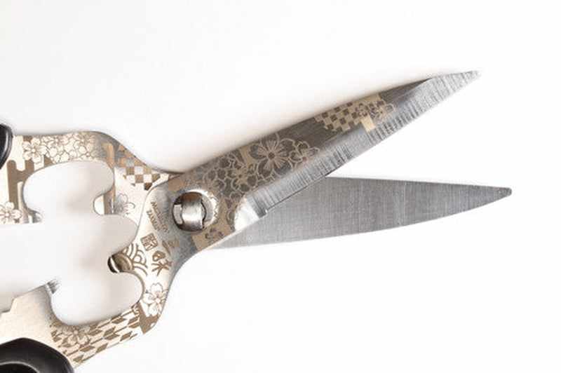 Mcusta Zanmai Sakura 8.5" Kitchen Shears Scissors - Tokushu Knife