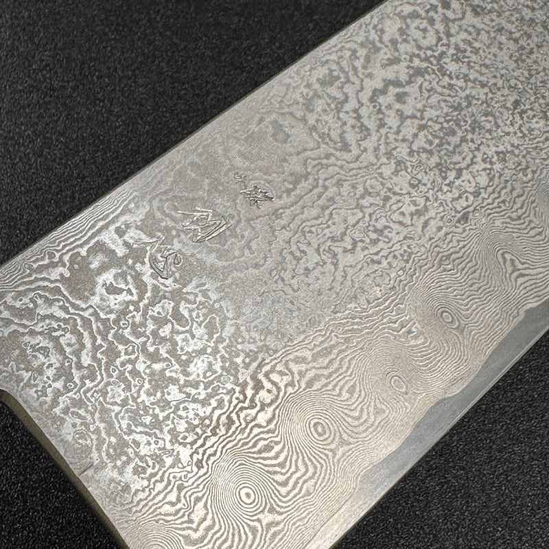 Miyazaki Kajiya Damascus Ginsan 240mm Gyuto (No handle) - Tokushu Knife