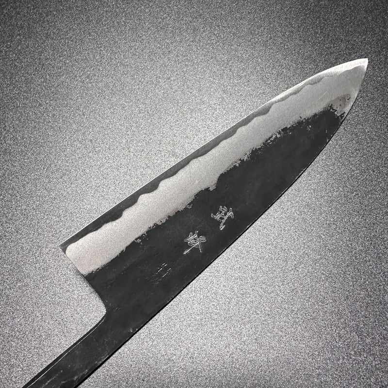 Murata Boho Blue #1 Kurouchi 165mm Funayuki NO HANDLE - Tokushu Knife