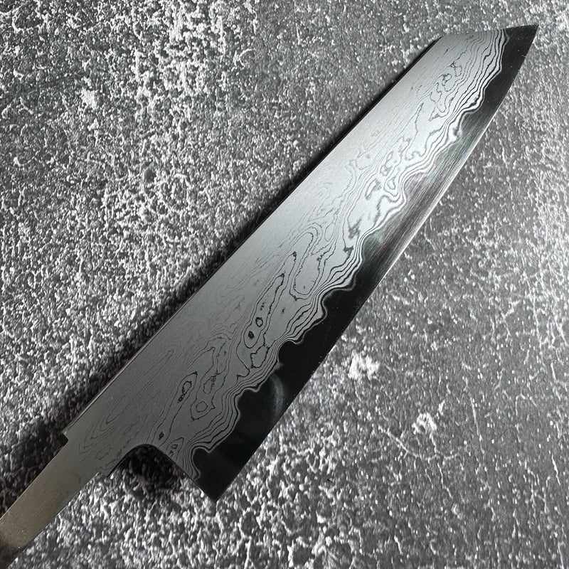 NAKAGAWA X MYOJIN Blue #1 Damascus Kiritsuke Gyuto 210mm (no handle) - Tokushu Knife