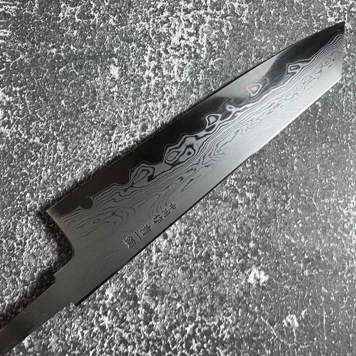 NAKAGAWA X MYOJIN Blue #1 Damascus Kiritsuke Gyuto 210mm (no handle) - Tokushu Knife