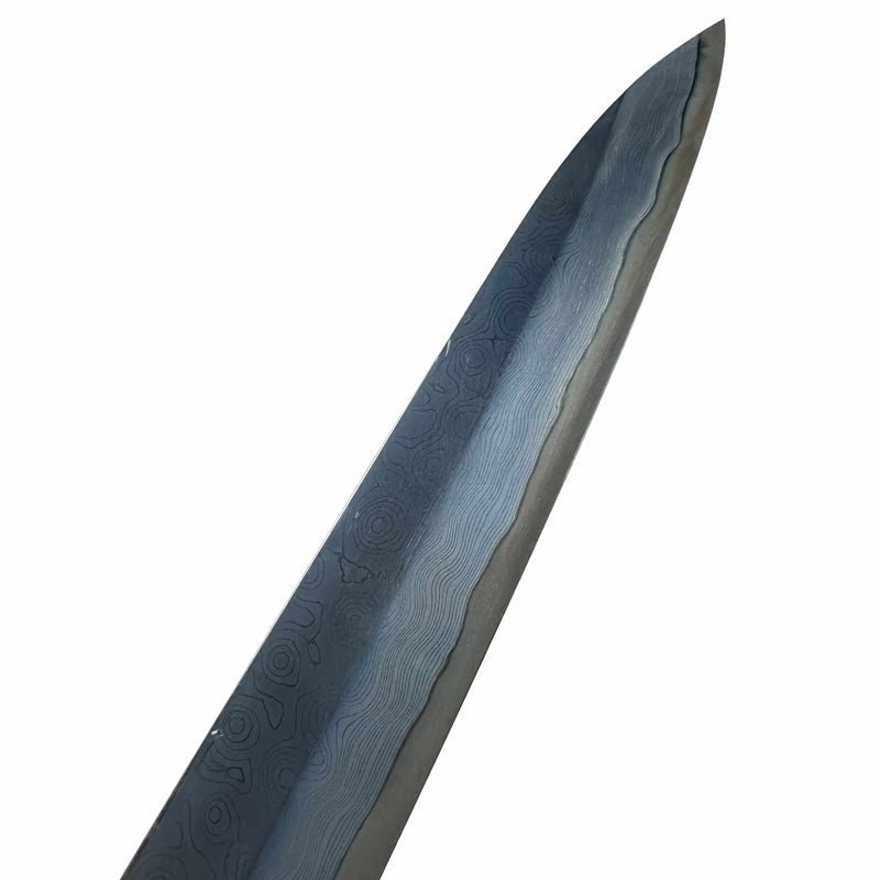 Nigara Blue #2 Damascus Aozome Yanigiba 270mm With Walnut Handle - Tokushu Knife