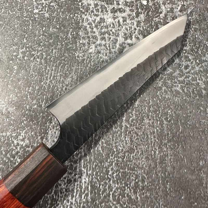 Nigara Hamono SG2 Kurochi Tsuchime 150mm Honesuki Rosewood handle - Tokushu Knife