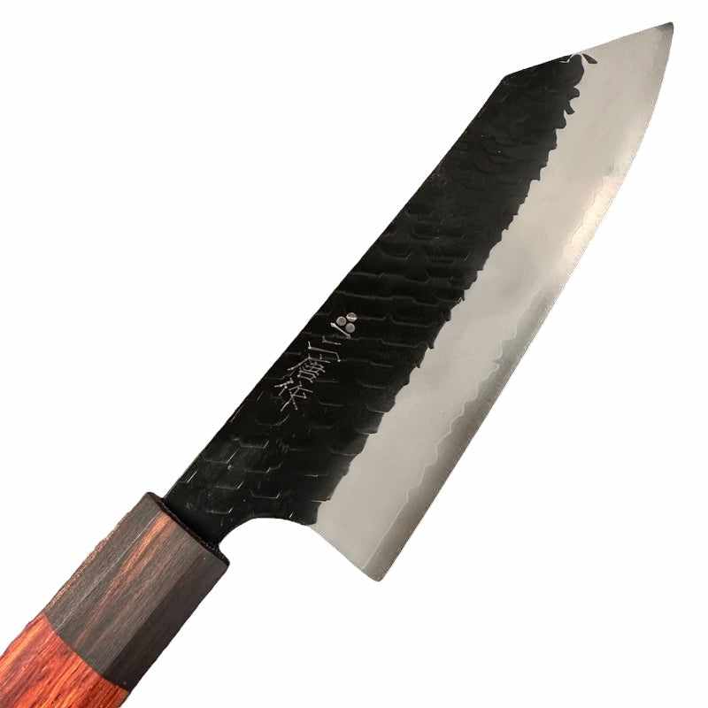 Nigara Hamono SG2 Kurochi Tsuchime 180mm Bunka with Rosewood Handle - Tokushu Knife