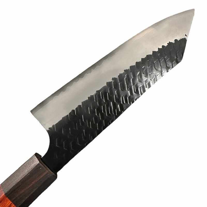 Nigara Hamono SG2 Kurochi Tsuchime 180mm Bunka with Rosewood Handle - Tokushu Knife