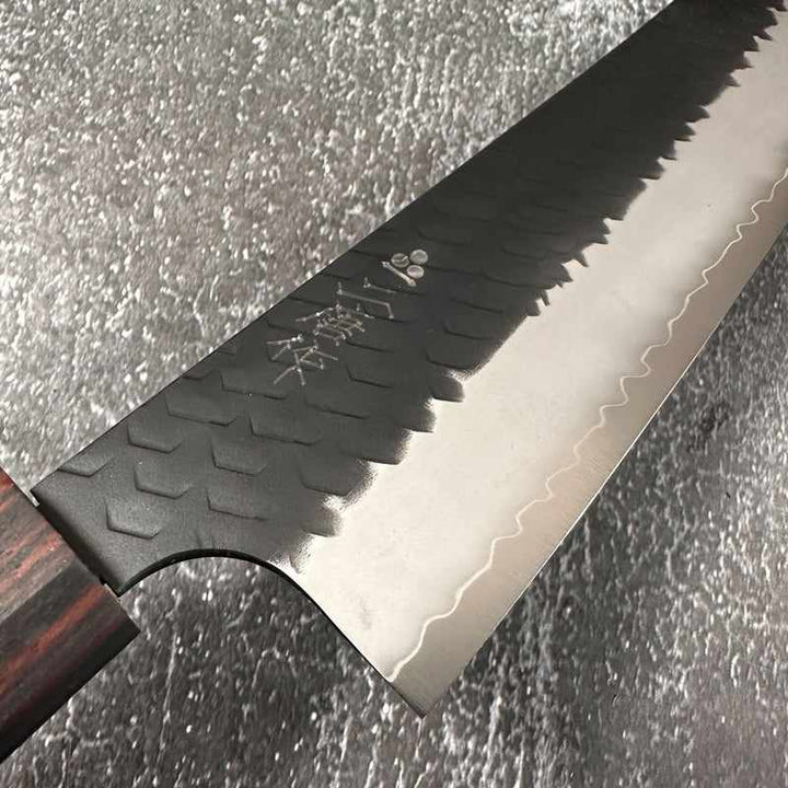 NIGARA HAMONO SG2 Kurouchi Tsuchime Kiritsuke Gyuto 210mm (no handle) - Tokushu Knife
