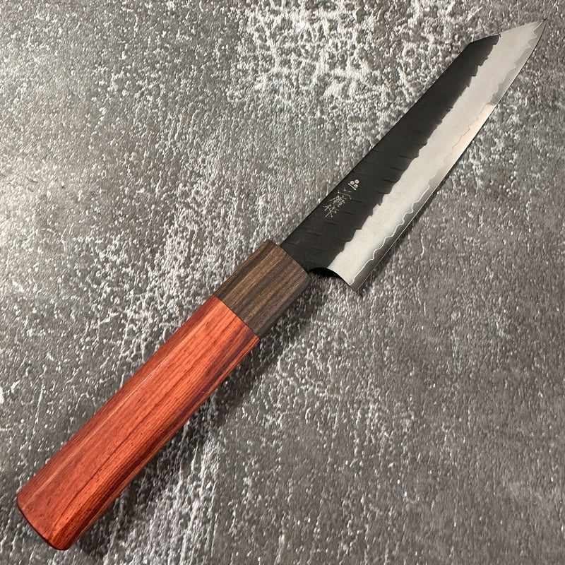 NIGARA HAMONO SG2 Kurouchi Tsuchime Kiritsuke Petty 150mm Rosewood Handle - Tokushu Knife
