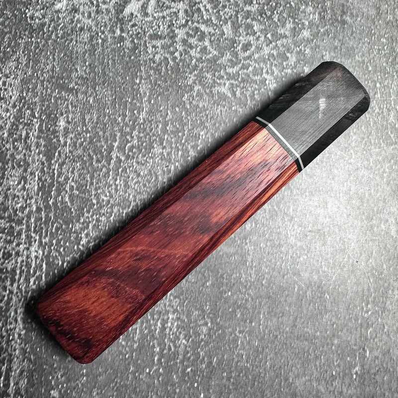 OUT ON A LIMB Bubinga with dyed Curly Maple ferrule - Tokushu Knife