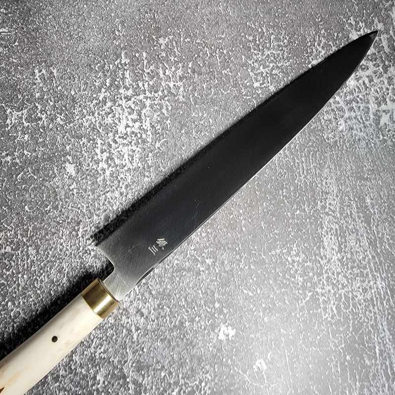 Saji Ginsan #3 240mm Yanagiba Deer Horn Handle Tokushu Knife.