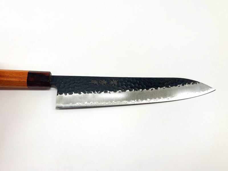 Sakai Takayuki Aogami Super Kurouchi Hammered WA Japanese Chef's Gyuto Knife 240mm Tokushu Knife.